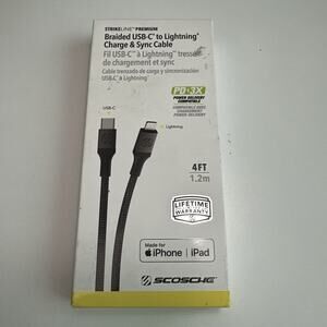 Scosche CCB4-SP Usb -C to Usb-C, 4-ft Sealed New